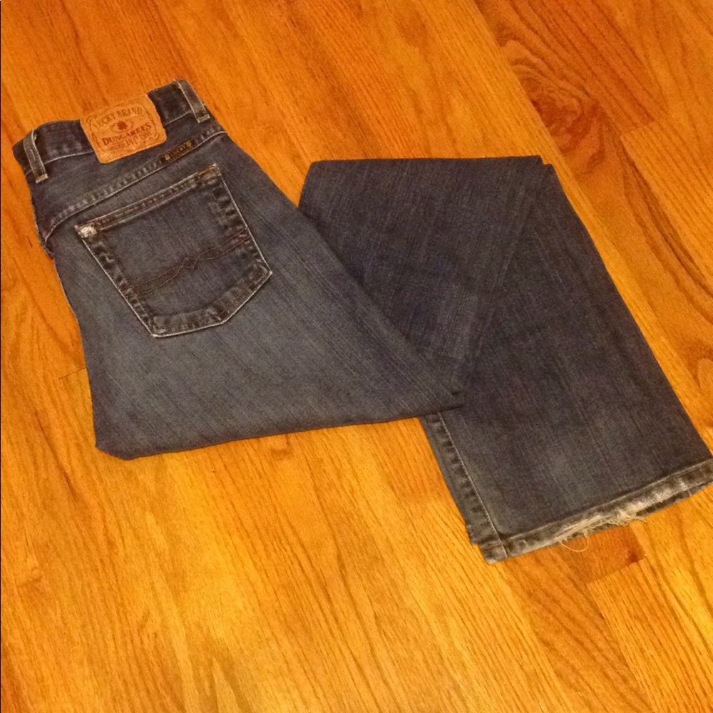 Lucky dungarees women's bootcut jeans size 27